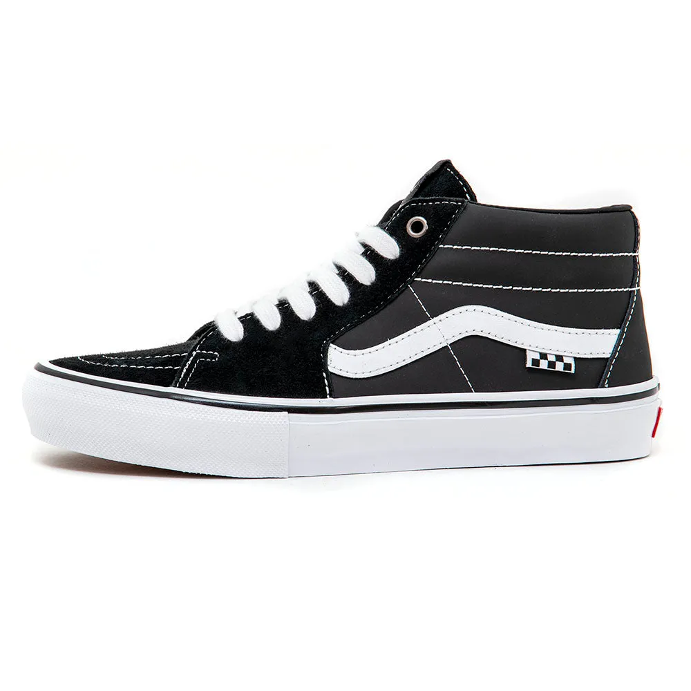 Skate Grosso Mid (Black / White / Emo Leather) VBU (S)