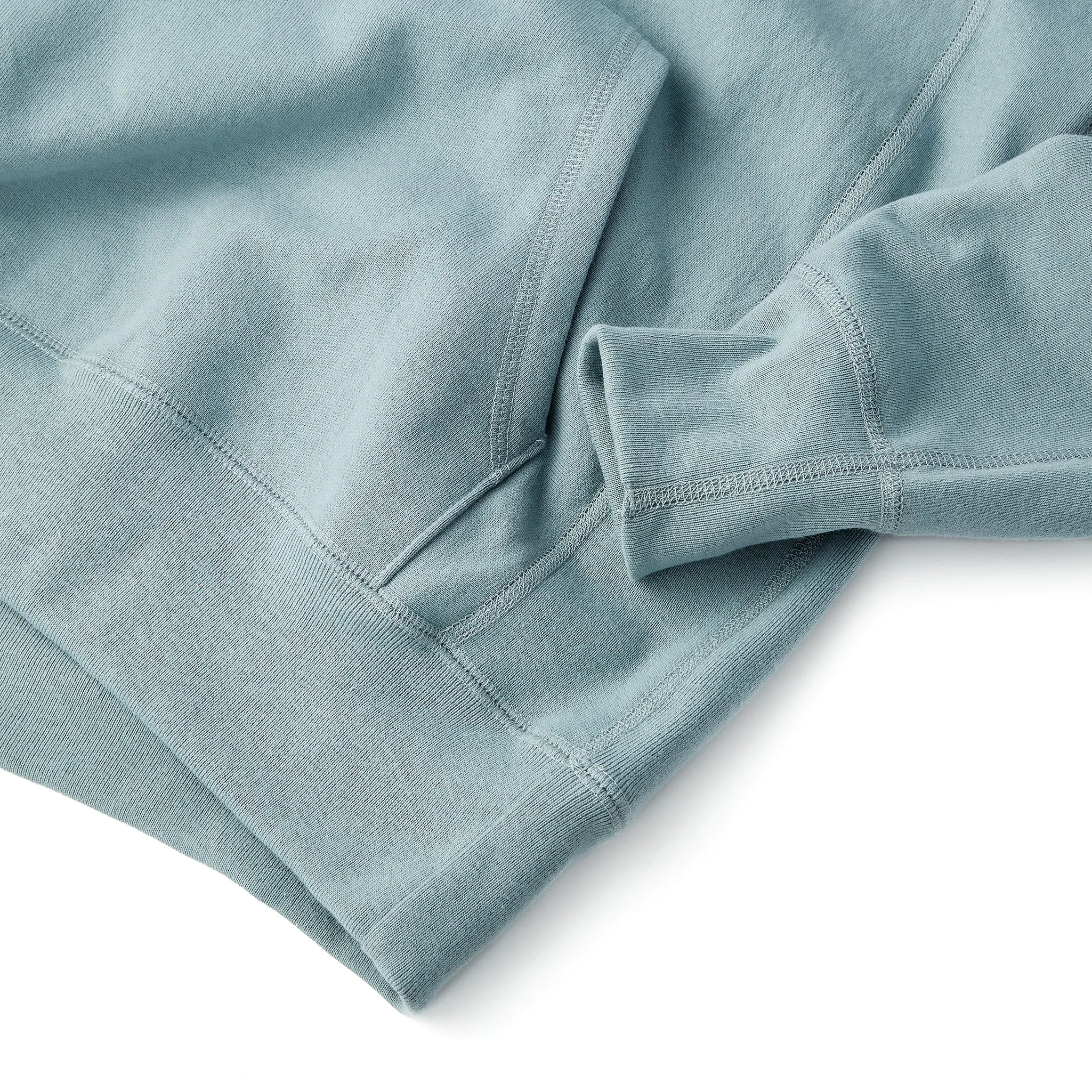 Skyline Heavyweight Fleece Hoodie in Steely Blue