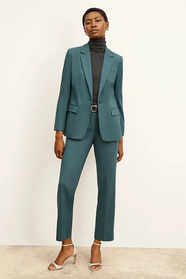 Smith Pant - Washable Wool Twill :: Blue Jade