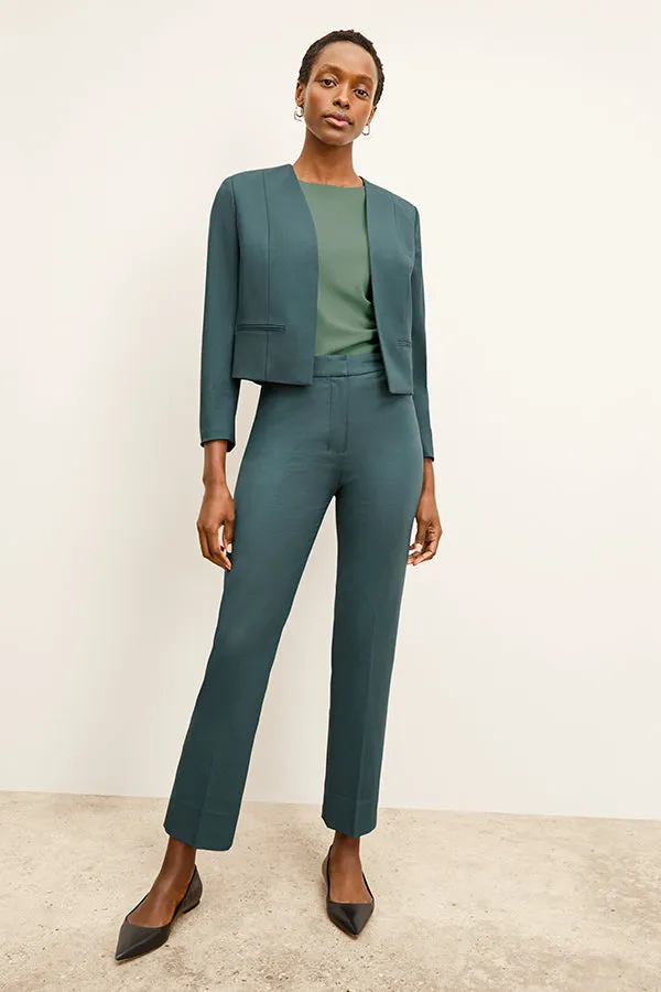 Smith Pant - Washable Wool Twill :: Blue Jade