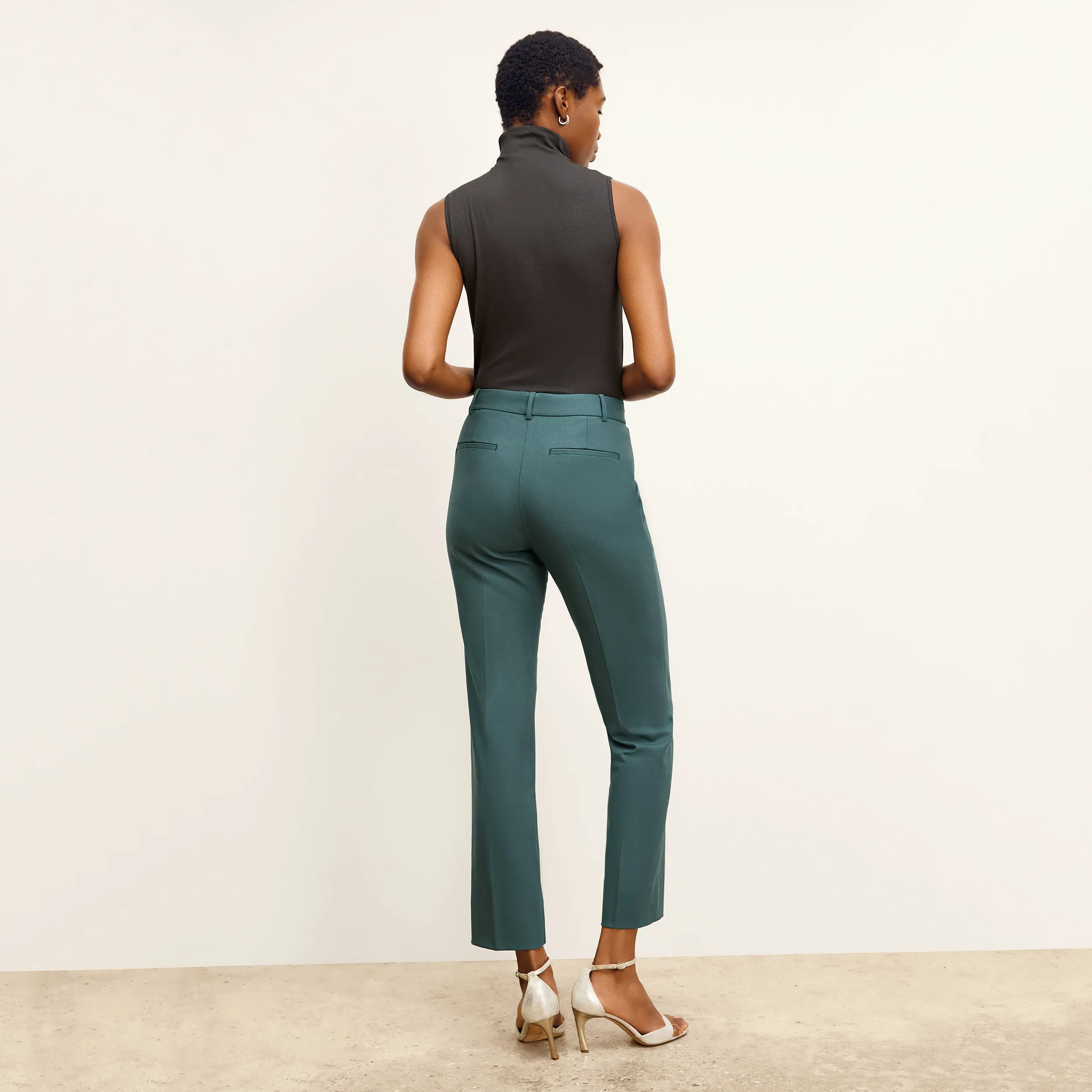 Smith Pant - Washable Wool Twill :: Blue Jade