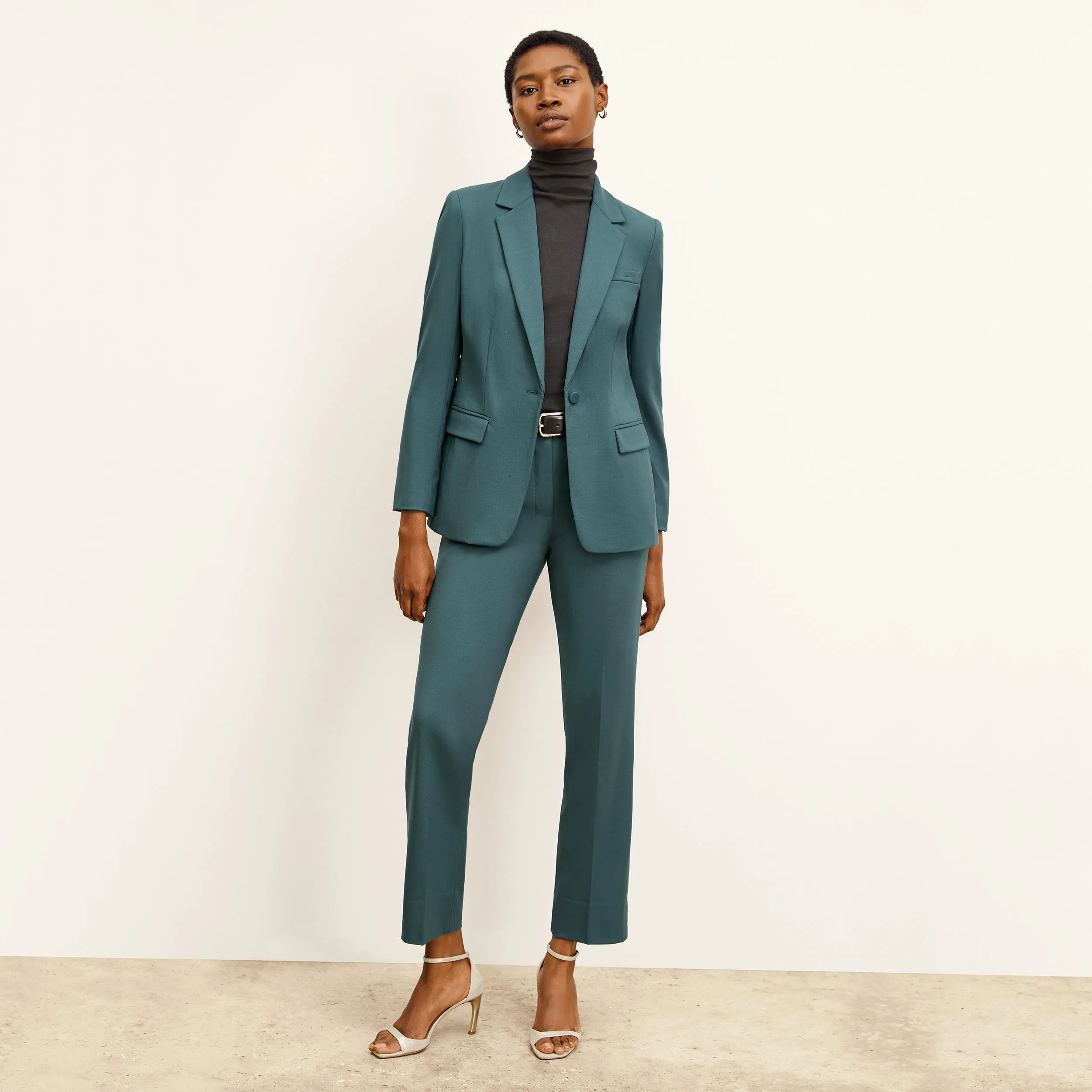 Smith Pant - Washable Wool Twill :: Blue Jade