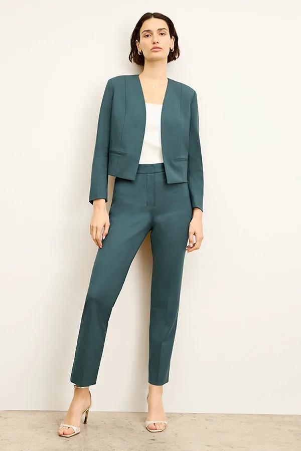 Smith Pant - Washable Wool Twill :: Blue Jade