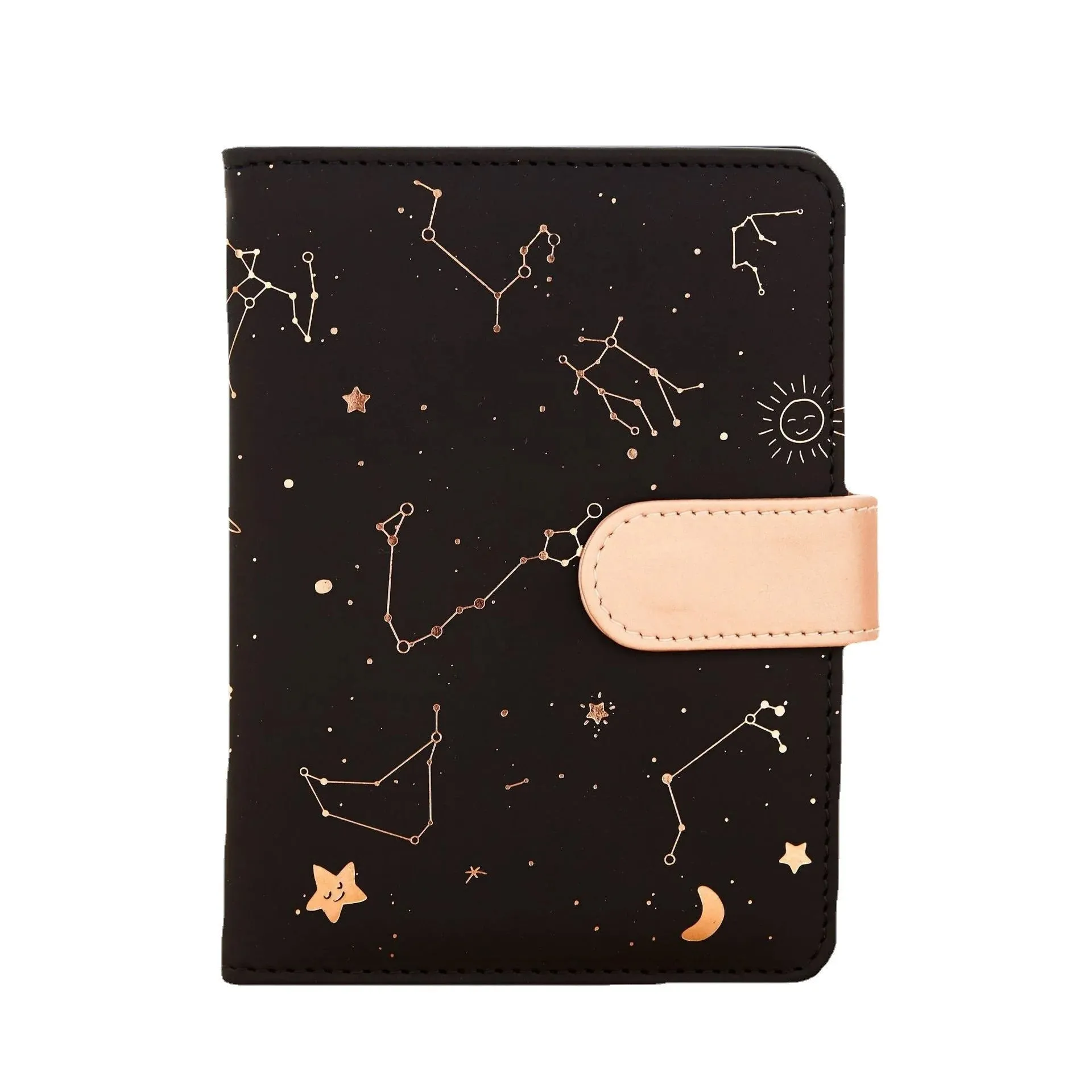 Starry Star Moon Night Pu Leather Cover Planner Notes