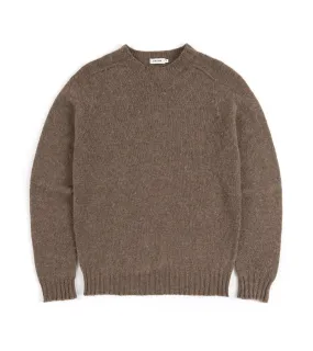 Trunk Berwick Brushed Shetland Crew Sweater: Mink