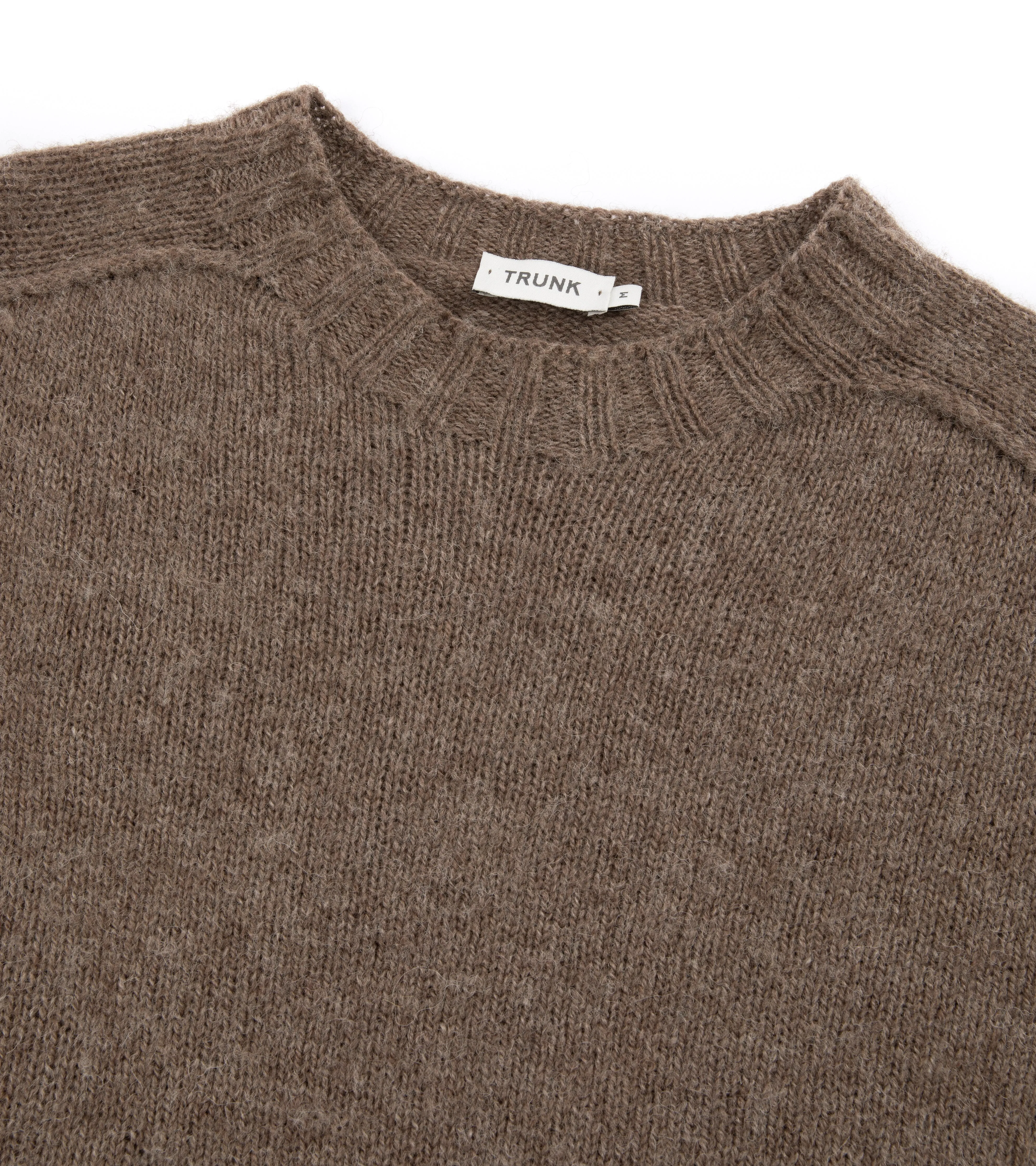 Trunk Berwick Brushed Shetland Crew Sweater: Mink