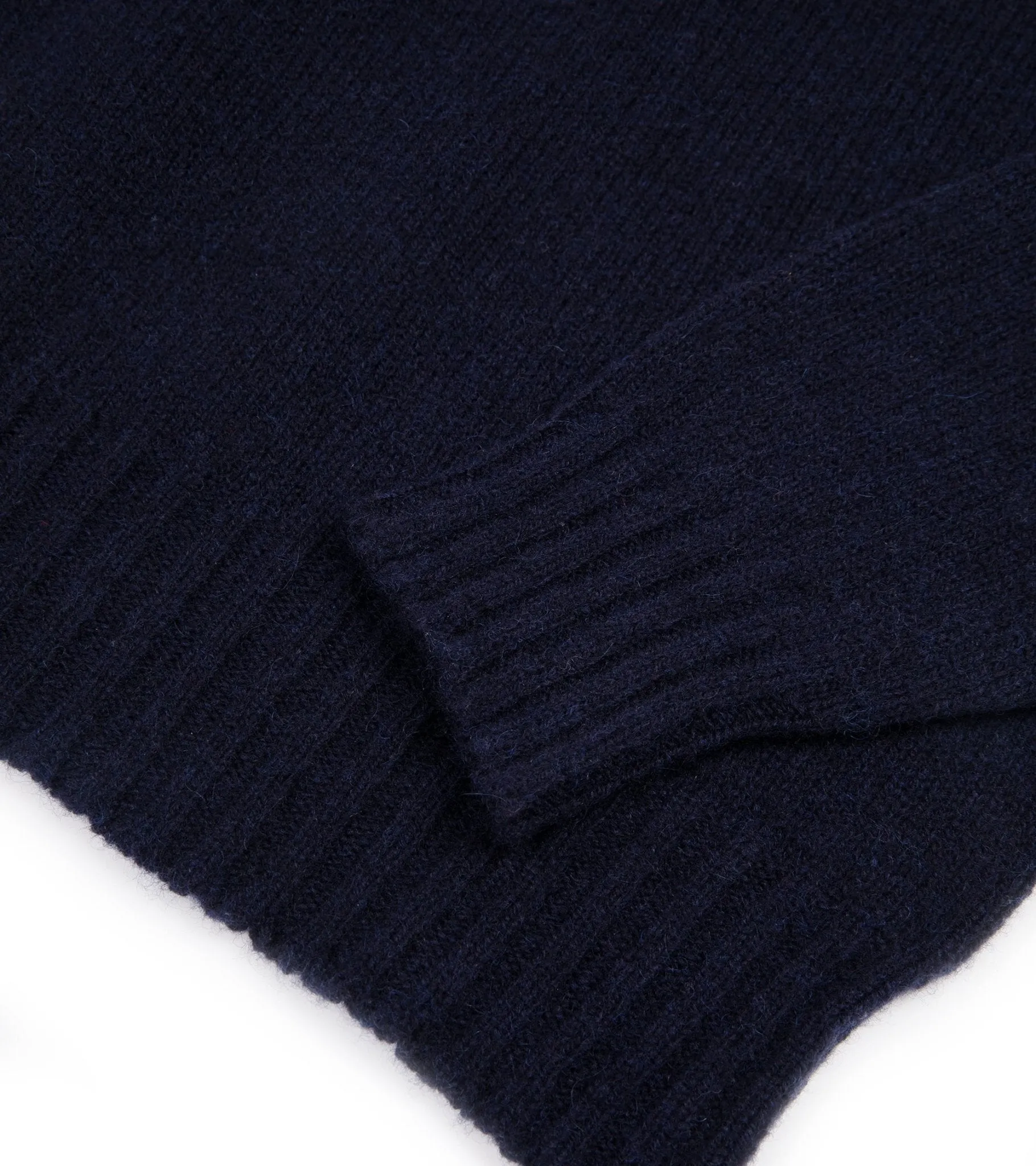 Trunk Berwick Brushed Shetland Crew Sweater: Navy