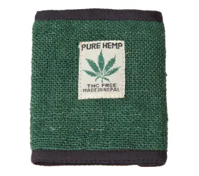 Vegan Green Wallet, Hemp Card Holder, Eco-friendly